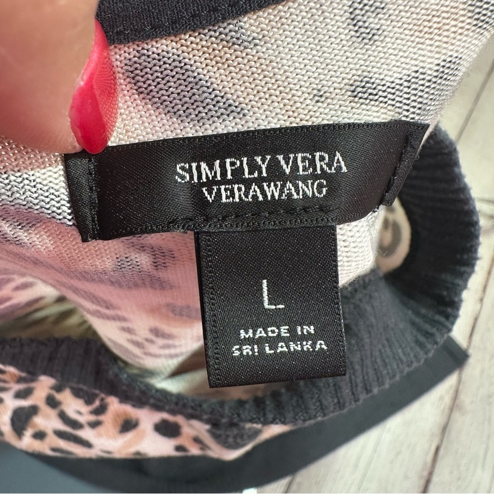 Simply Vera Wang Leopard Print Jogger Pajama Set … - image 8